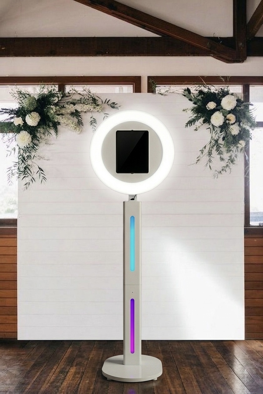 VibeCam booth prepared for an elegant event